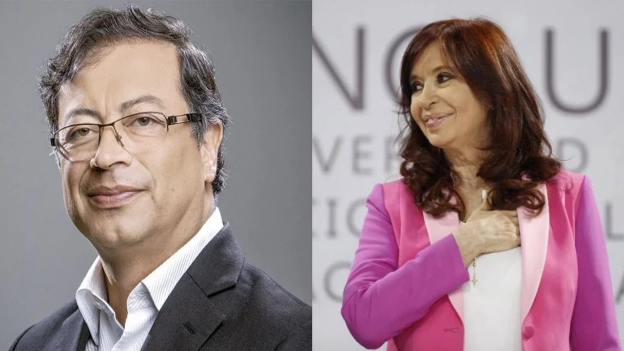 Cristina Fernández de Kirchner y Gustavo Petro.
