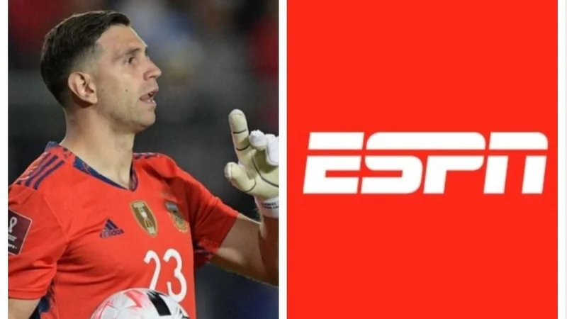 Dibu Martínez, televisión, ESPN, Selección Argentina, fútbol, deportes