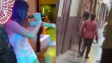 Repudio: una madre sacó a "cintazos" a su hija de un boliche
