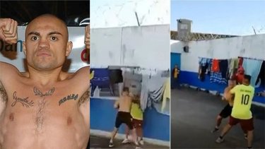 Se filtró un polémico video de la Hiena Barrios peleando en el penal de Campana