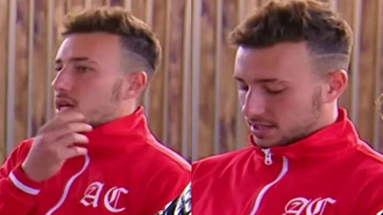 Martín Salwe llorando