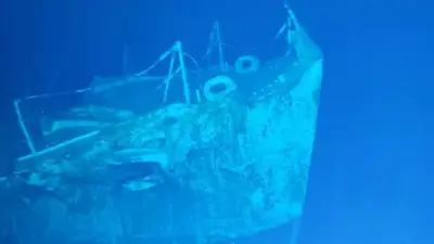 Encontraron por primera vez un barco hundido a casi siete mil metros de profundidad Encontraron por primera vez un barco hundido a casi siete mil metros de profundidad