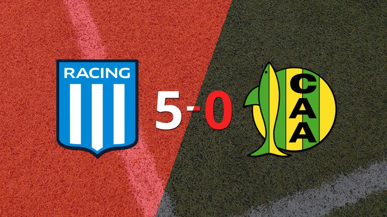 Aldosivi se fue goleado 5-0 en su visita a Racing Club