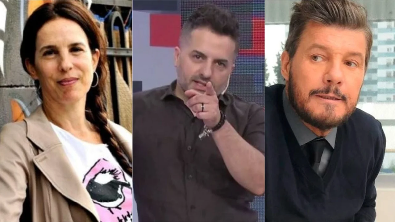 Paula Robles, Ángel de Brito y Marcelo Tinelli