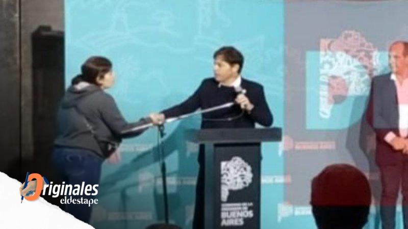 Kicillof se reunió con la mujer que lo increpó en un acto en Brandsen