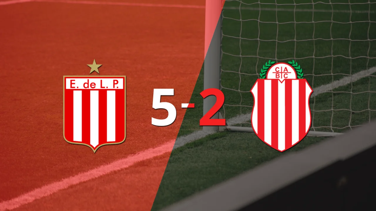 Estudiantes sentenció con goleada 5-2 a Barracas Central