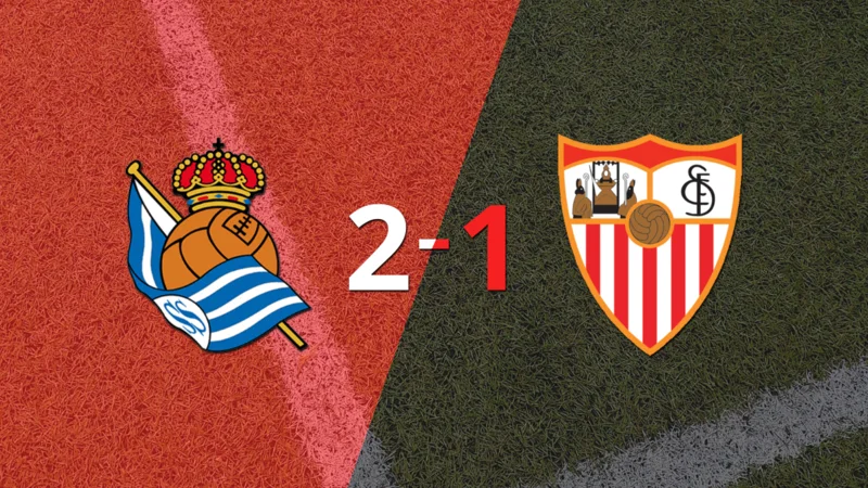 Real Sociedad derrotó 2-1 en casa a Sevilla