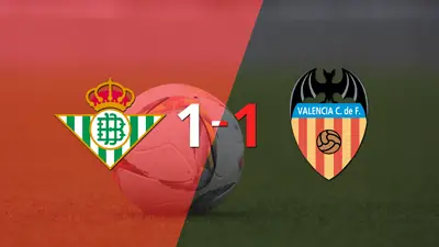 Betis y Valencia igualaron 1 a 1 Betis y Valencia igualaron 1 a 1