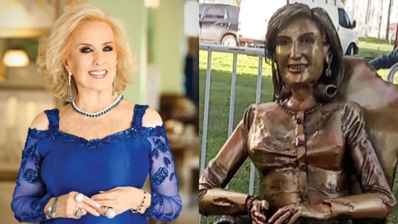 Mirtha Legrand y su estatua.