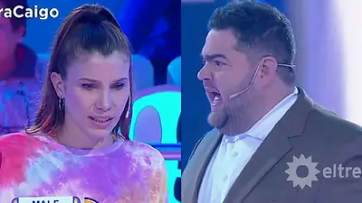 Darío Barassi se la pudrió a una participante de Ahora Caigo, en El Trece. Darío Barassi se la pudrió a una participante de Ahora Caigo, en El Trece.