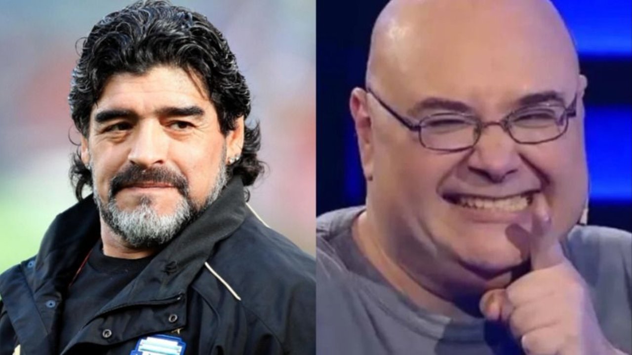 Diego Maradona. Jorge Porcel Jr