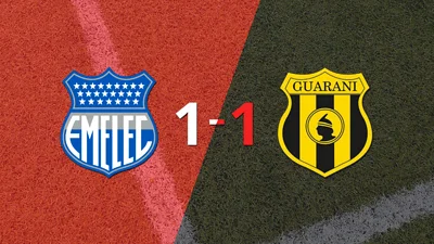 Emelec y Guaraní empataron 1 a 1 Emelec y Guaraní empataron 1 a 1