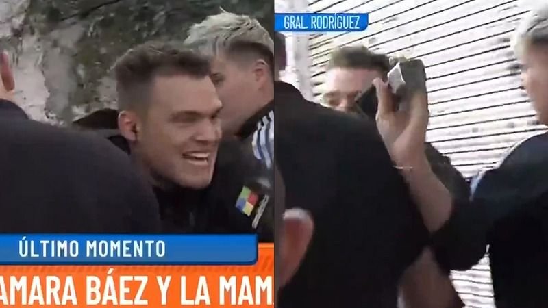 L-Gante detenido: los amigos contra un móvil y notero de Intrusos en América TV