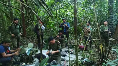Encontraron con vida a los cuatro nenes que cayeron de un avión en Colombia Encontraron con vida a los cuatro nenes que cayeron de un avión en Colombia
