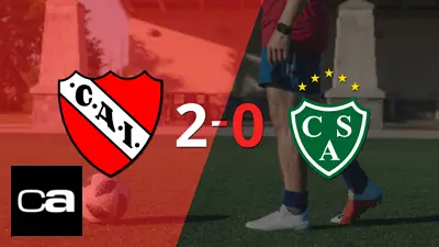 Con dos goles de Matías Giménez, Independiente venció a Sarmiento Con dos goles de Matías Giménez, Independiente venció a Sarmiento