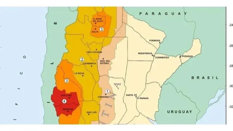 Nuevo mapa Sismo