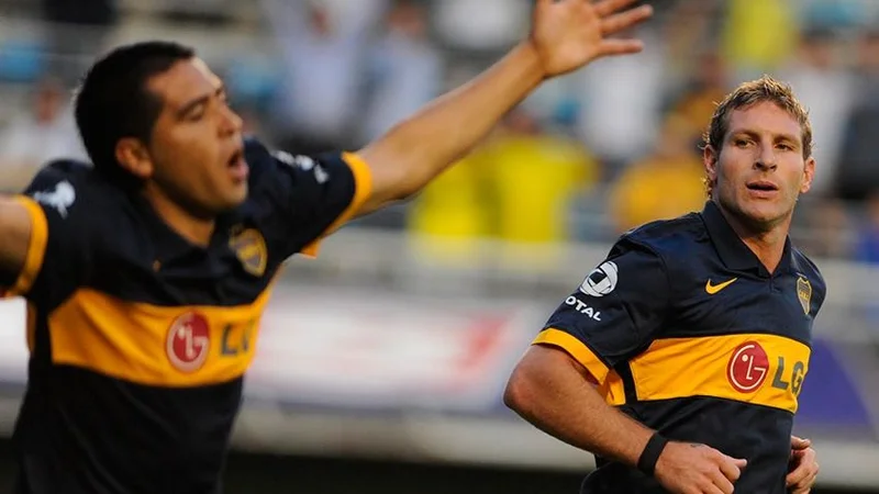 Boca Juniors, Juan Román Riquelme, Martín Palermo. 