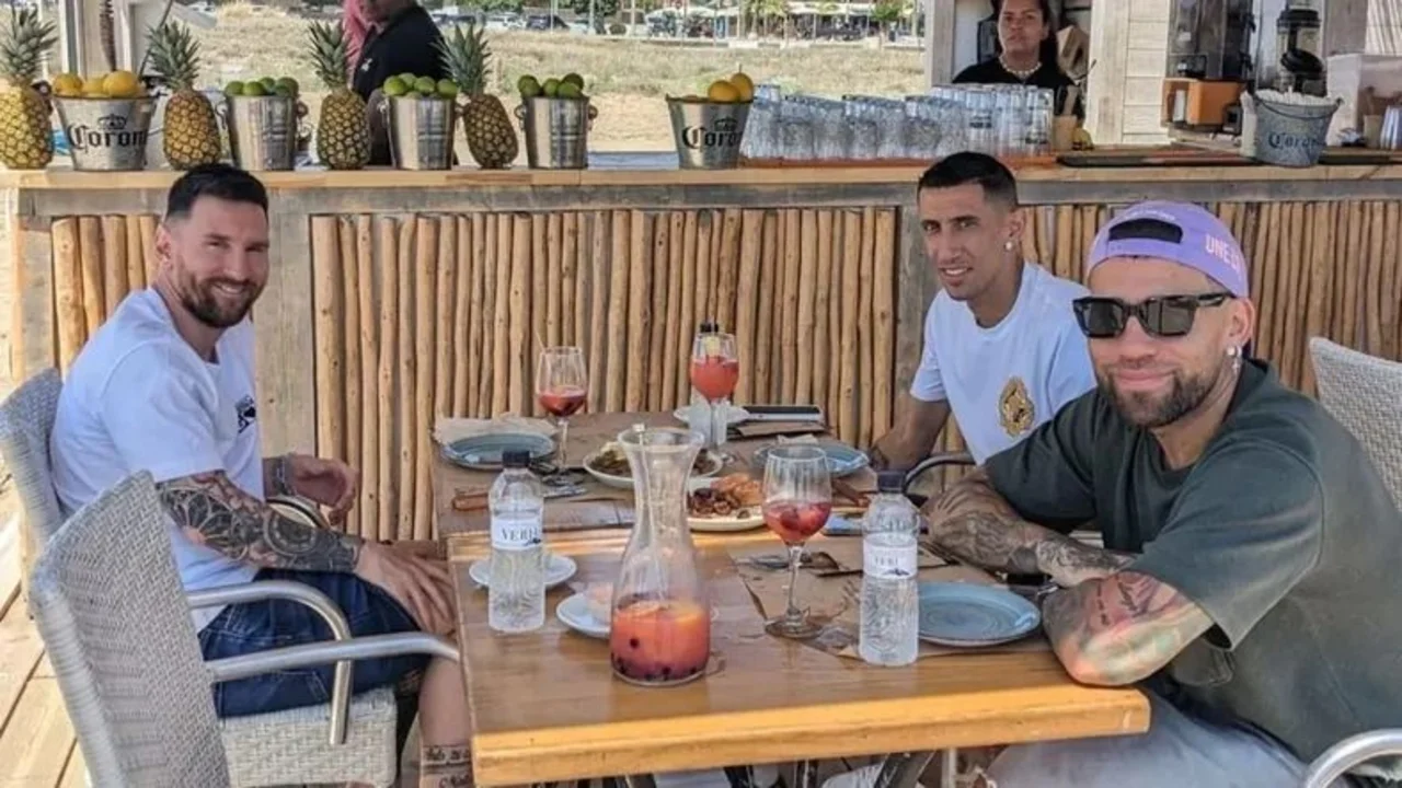 Messi, Di María y Otamendi