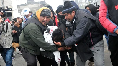 Las imágenes de otra feroz jornada de represión de Morales en Jujuy Las imágenes de otra feroz jornada de represión de Morales en Jujuy