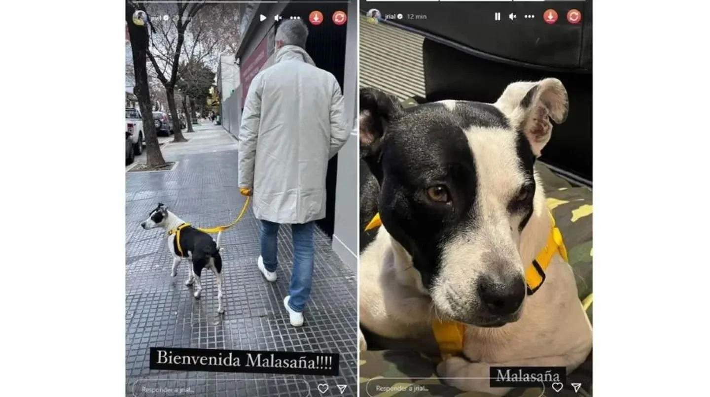 Jorge Rial y su mascota