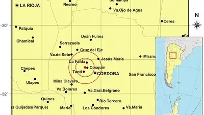 Sismo en Córdoba. El temblor se percibió de manera "débil" a "muy débil" a las 5 de este miércoles. Sismo en Córdoba. El temblor se percibió de manera "débil" a "muy débil" a las 5 de este miércoles.