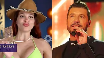 Marian Farjat y Marcelo Tinelli Marian Farjat y Marcelo Tinelli