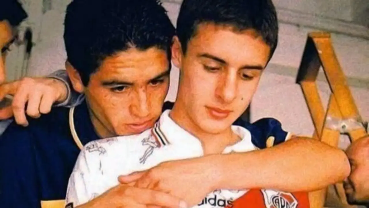 Se conocieron: los exRiver que van a jugar en la despedida de Riquelme en Boca