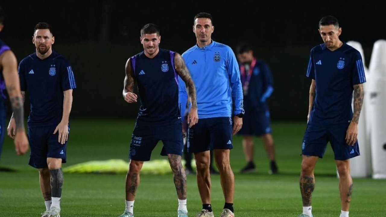 Selección Argentina, Lionel Scaloni, Juan Román Riquelme. 