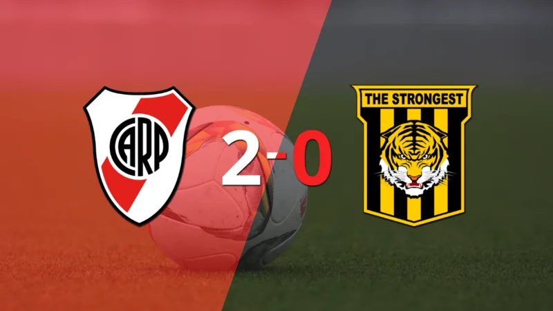River Plate le ganó con claridad a The Strongest por 2 a 0