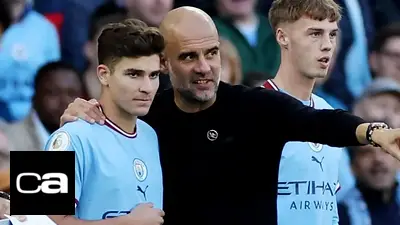 Pep Guardiola, Julián Álvarez, Manchester City, Champions League, deportes Pep Guardiola, Julián Álvarez, Manchester City, Champions League, deportes