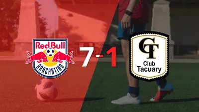Eduardo Sasha marcó un hat-trick en la goleada 7-1 de RB Bragantino frente a Tacuary Eduardo Sasha marcó un hat-trick en la goleada 7-1 de RB Bragantino frente a Tacuary