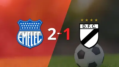 Con la mínima diferencia, Emelec venció a Danubio por 2 a 1 Con la mínima diferencia, Emelec venció a Danubio por 2 a 1