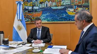 Con eje en la agenda comercial y energética con Brasil, Sergio Massa recibió a Daniel Scioli Con eje en la agenda comercial y energética con Brasil, Sergio Massa recibió a Daniel Scioli