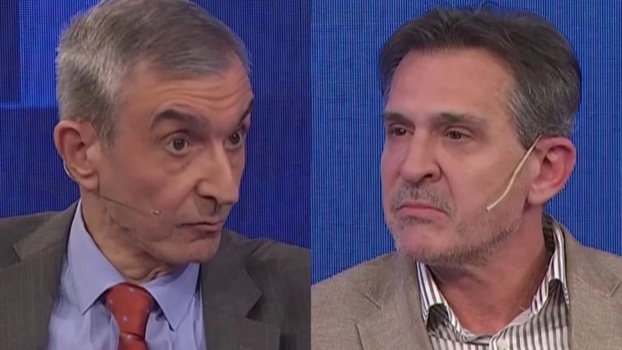 Nelson Castro y Aníbal Lotocki en Telenoche El Trece