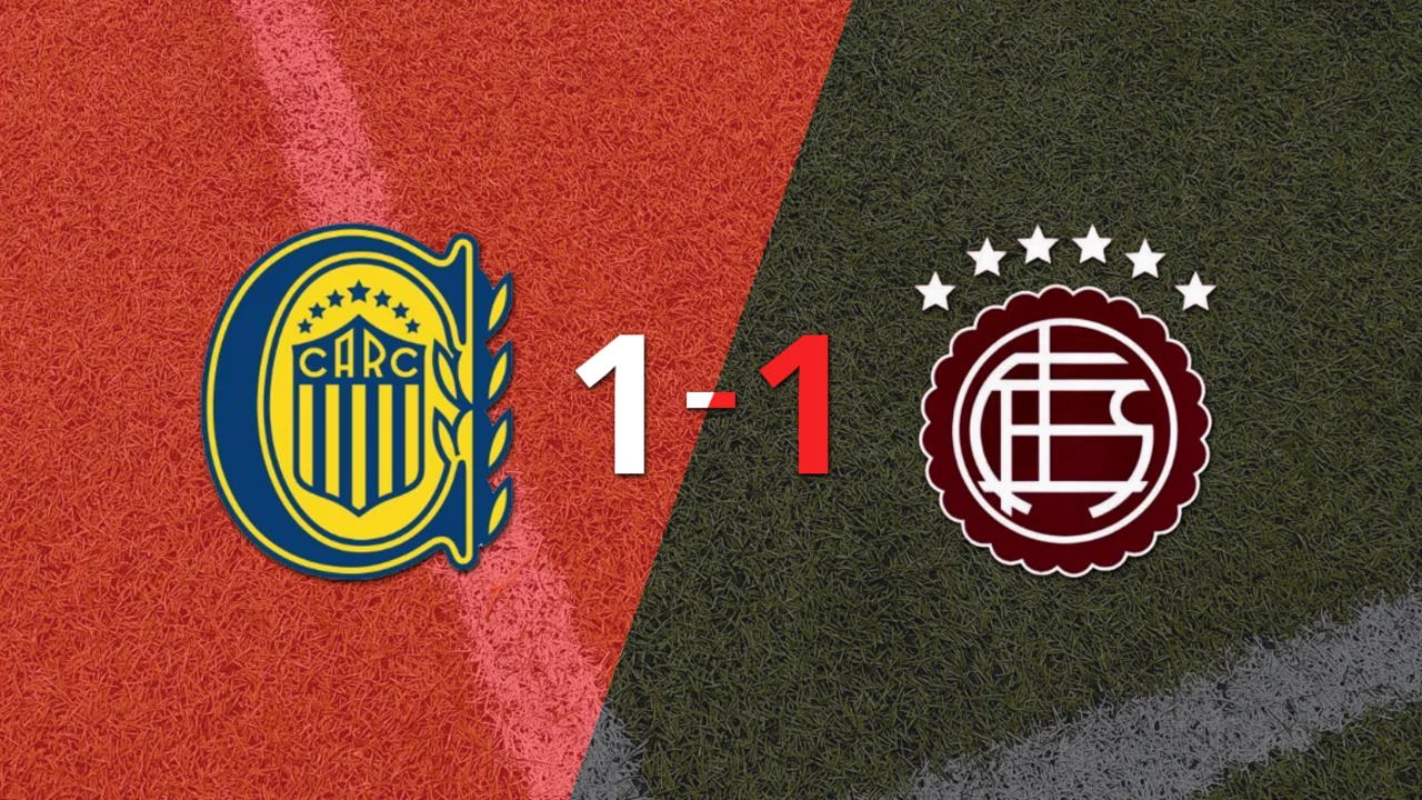 Rosario Central no pudo en casa ante Lanús y empataron 1-1 