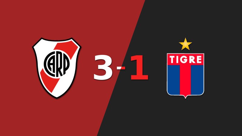 River Plate vence por 3-1 a Tigre con triplete de Miguel Ángel Borja