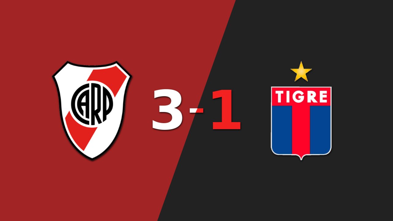 River Plate vence por 3-1 a Tigre con triplete de Miguel Ángel Borja