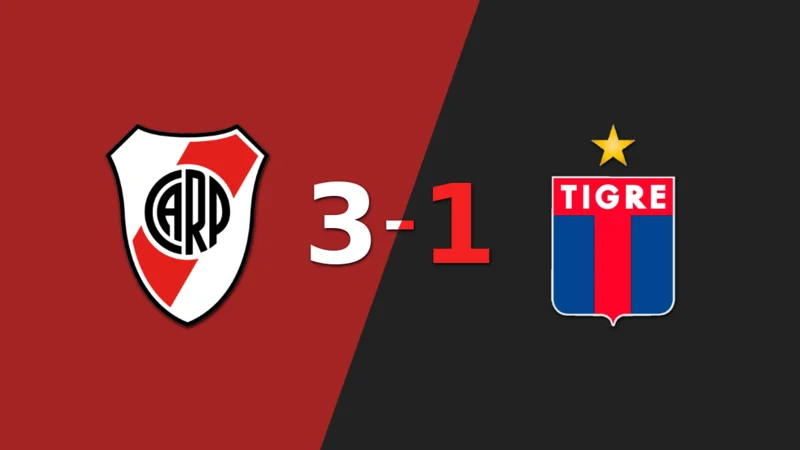 River Plate vence por 3-1 a Tigre con triplete de Miguel Ángel Borja
