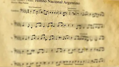 Partitura del himno nacional argentino Partitura del himno nacional argentino