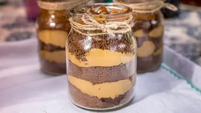 Imagen de la chocotorta en vasos Imagen de la chocotorta en vasos