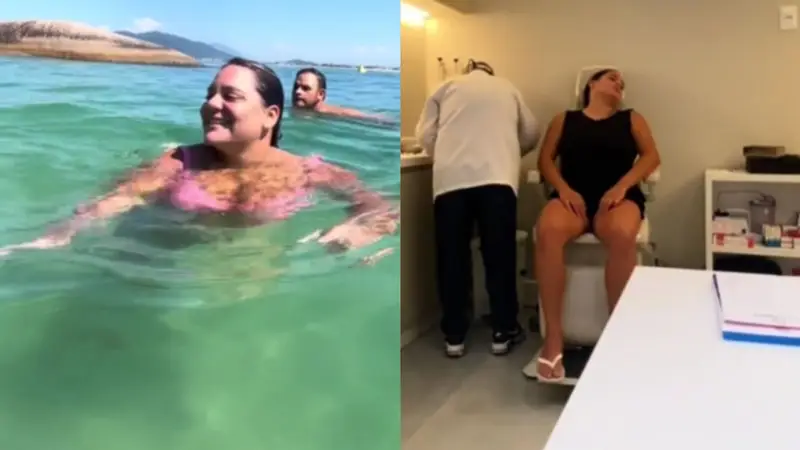 Qué pasó con la mujer que se volvió viral en TikTok por mostrar el insólito diagnóstico que recibió tras nadar en el mar brasilero.