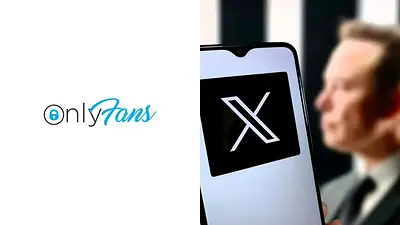 Logos de OnlyFans y de X Logos de OnlyFans y de X