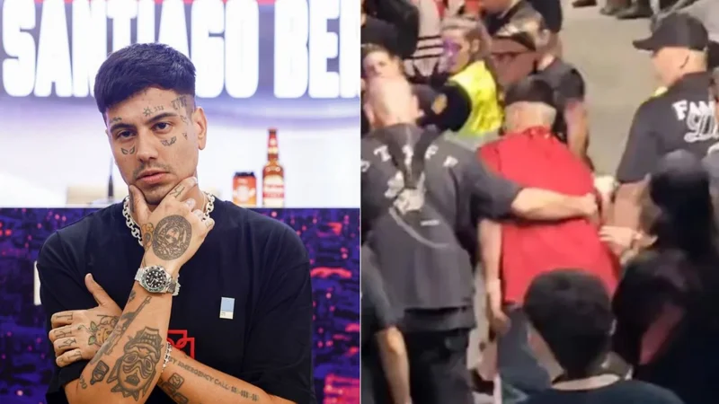 Duki sufrió un terrible accidente tras su show en el Bernabeú y quedó grabado.