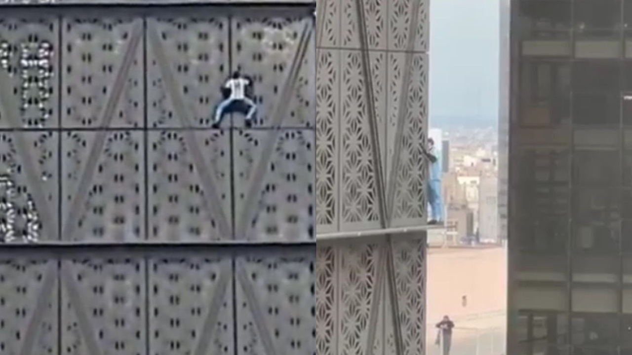 Qué pasó con el joven que empezó a escalar el edificio de Globant este martes. Quién es Marcin Banot, el hombre que escaló el edificio de Globant.