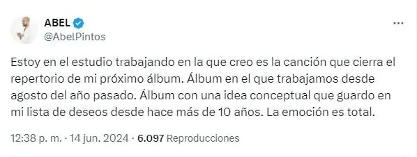Abel Pintos disco nuevo