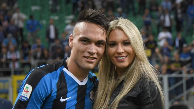 Fotografía de Lautaro Martínez y Agustina Gandolfo