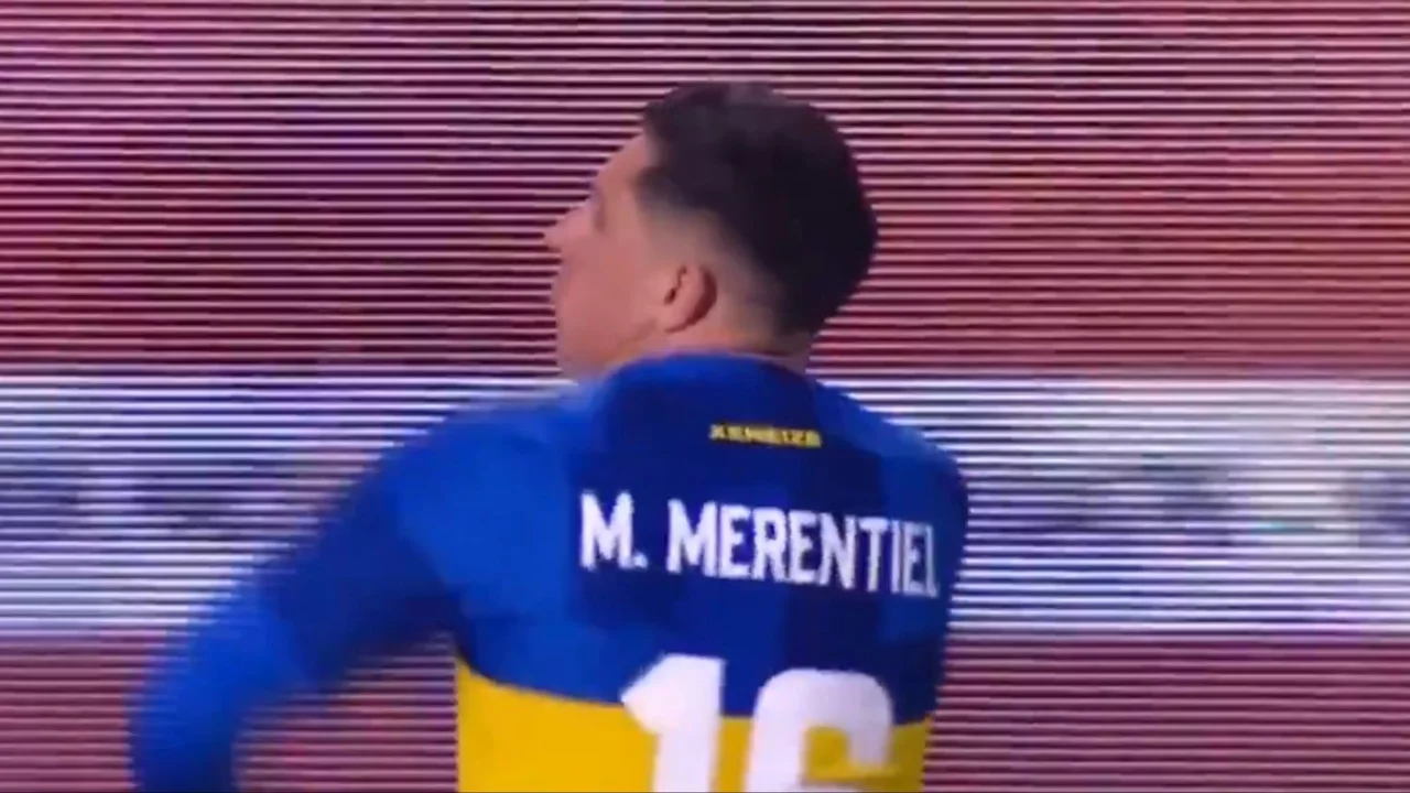El gol de Merentiel para Boca contra Almirante Brown