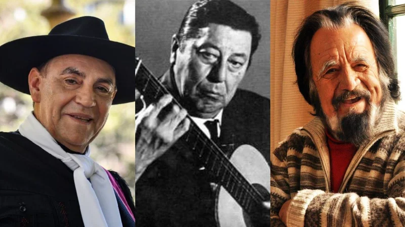 Chaqueño Palavecino, Horacio Guarany y Atahualpa Yupanqui