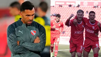 Carlos Tevez Independiente Rodigo Atencio Carlos Tevez Independiente Rodigo Atencio