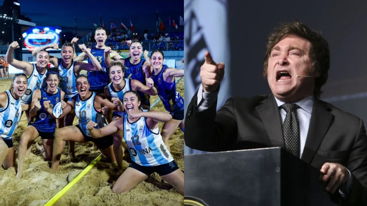 Javier Milei, Selección Argentina, beach vóley, deportes